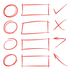 arrows, circle highlighter set