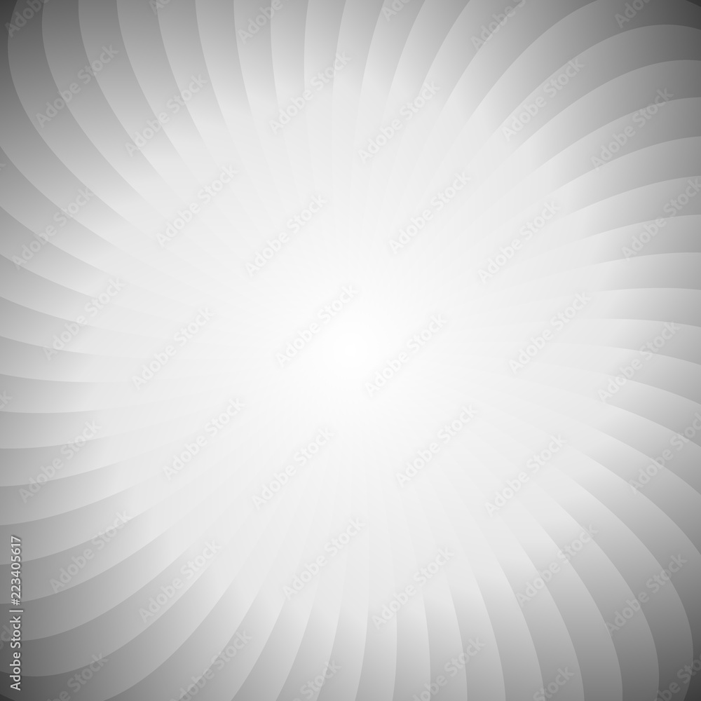 Poster grey geometric swirl background - gradient vector graphic design