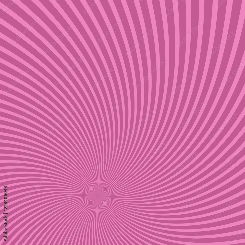 Poster abstract spiral ray background - vector design from rotating rays