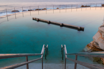 Stairs looking into Bronte rock pool.