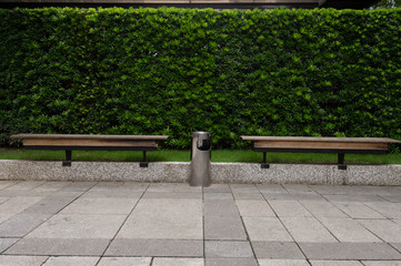 Smoking area zone:Unidentified poeple smoke in designated smoking area . Smoking and waking is strictly prohibited in most of the public area