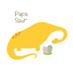 Cute dino illustration