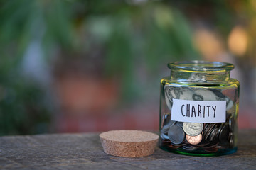 Fototapeta na wymiar Charity Jar, concept