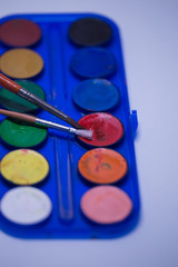 paint brush paint colors details