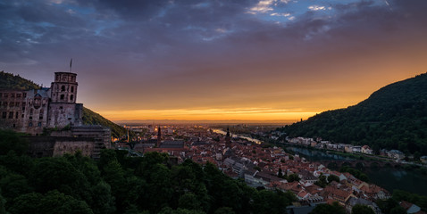 Abendstimmung Heidelberg Altstadt