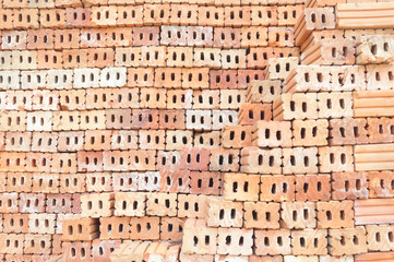 Orange brick, brick, brick wall, brick texture,brick pattern,Red brick block for wallpaper and background
