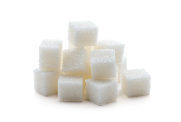 Sugar Cube on white background