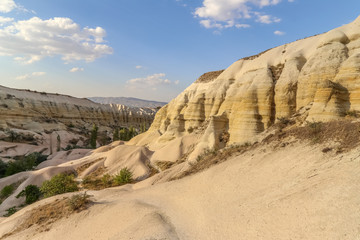 Landscape nature rock mountain valley in Cappadocia