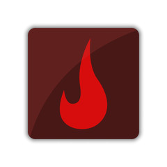 Icon call fire department. Vector illustration on white background.