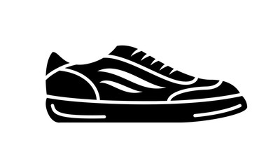 Running shoes icon fitness. Simple style sneaker.