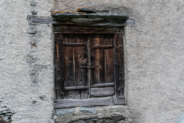 Altertums Türe von altem Haus