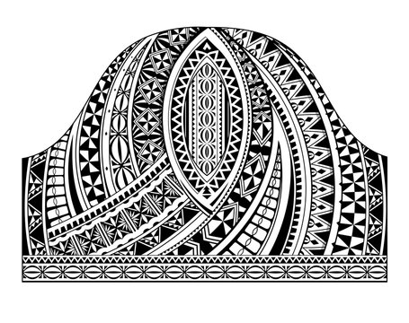 Naklejki Polynesian style half sleeve tattoo template