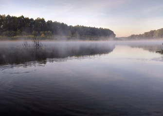 Morning on river