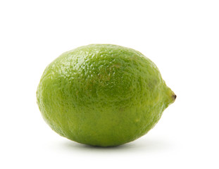 Fresh lime isolated on white