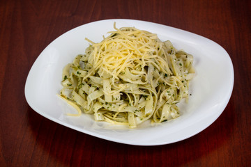 Pasta with pesto