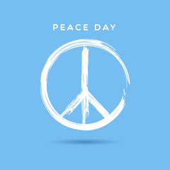 International peace day. vector background illustration poster.