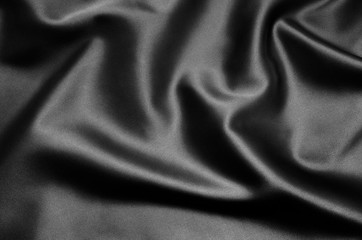 Fototapeta premium Texture black satin, silk background