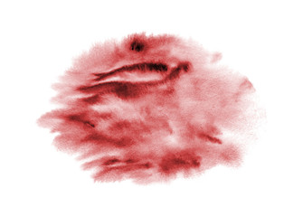 Red abstract background in watercolor style