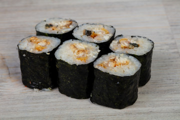 Japanese roll with eel