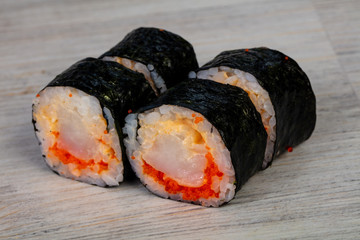 Japanese roll with prawn