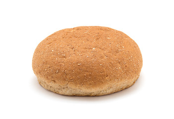 wholemeal breads isolated on white background