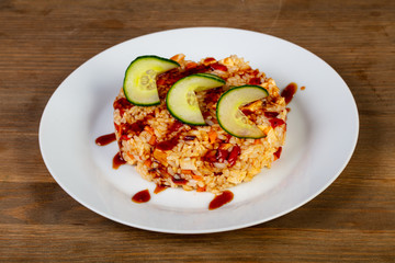 Fried rice with chicken