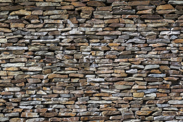 Stone brick wall