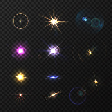 Lens Flares And Twinkle Set
