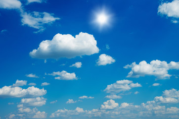 blue sky background with white clouds