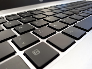 detail of notebook keyboard