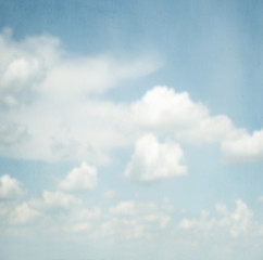 Blue sky on art canvas