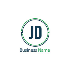 Initial Letter JD Logo Template Design