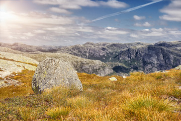 Sonnenschein auf dem Gipfel