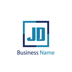 Initial Letter JD Logo Template Design