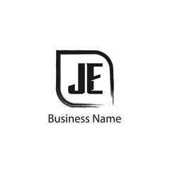 Obraz premium Initial Letter JE Logo Template Design