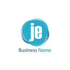 Initial Letter JE Logo Template Design