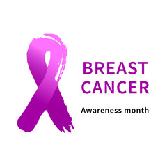 Vector illustration for the supporting october campaign 