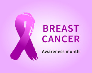 Vector illustration  WEB SIZE for the supporting october campaign 