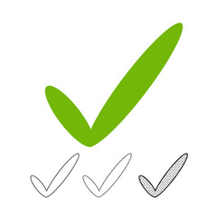 Check mark icon vector