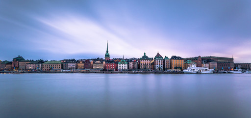 Fototapeta na wymiar The Coast of the old town of Stockholm, Sweden