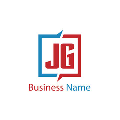 Initial Letter JG Logo Template Design
