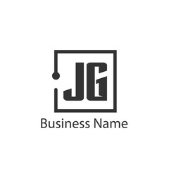 Initial Letter JG Logo Template Design