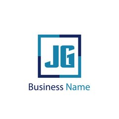 Initial Letter JG Logo Template Design