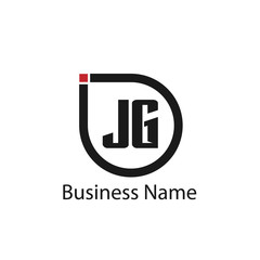 Initial Letter JG Logo Template Design