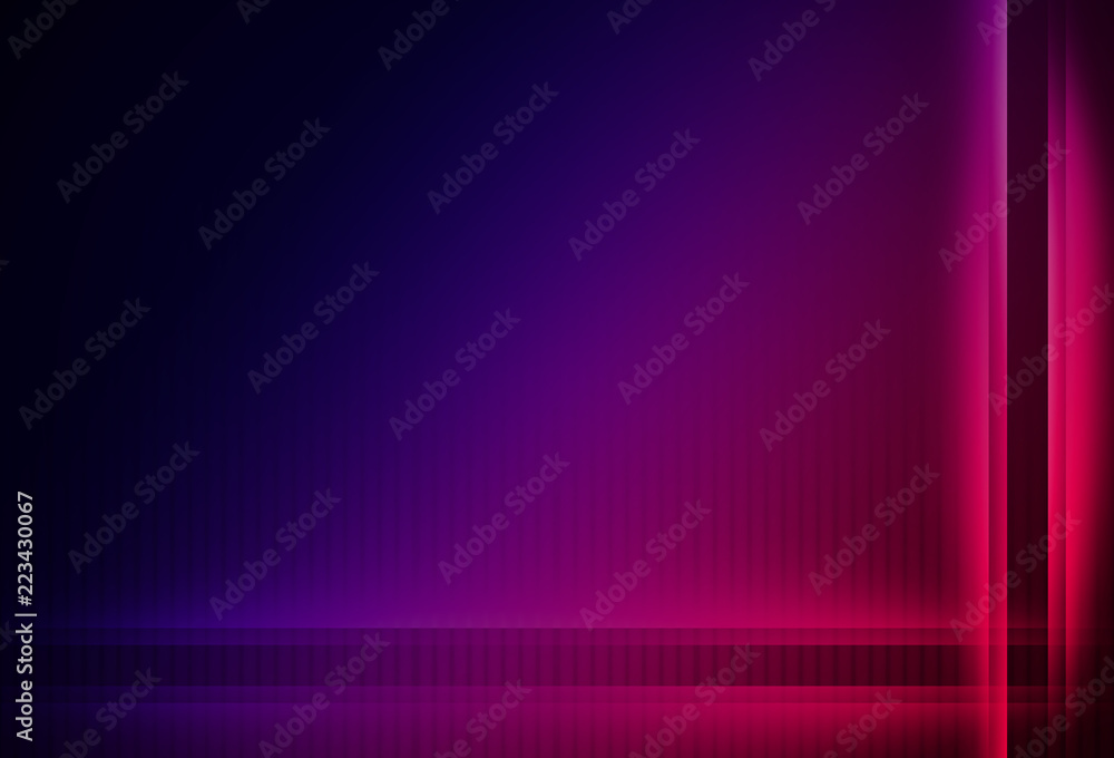 Aufkleber dark ultraviolet abstract background with vertical and horizontal lines and neon glow
