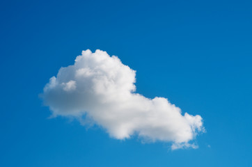 White cloud in the blue sky