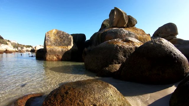 Rocky beach in Cape Town