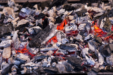 red hot charcoal grill