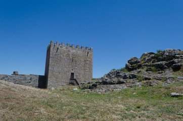 Torre del castillo de Celorico de Basto, distrito de Guarda. Portugal.