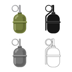 Vector design of weapon and gun icon. Collection of weapon and army stock symbol for web.